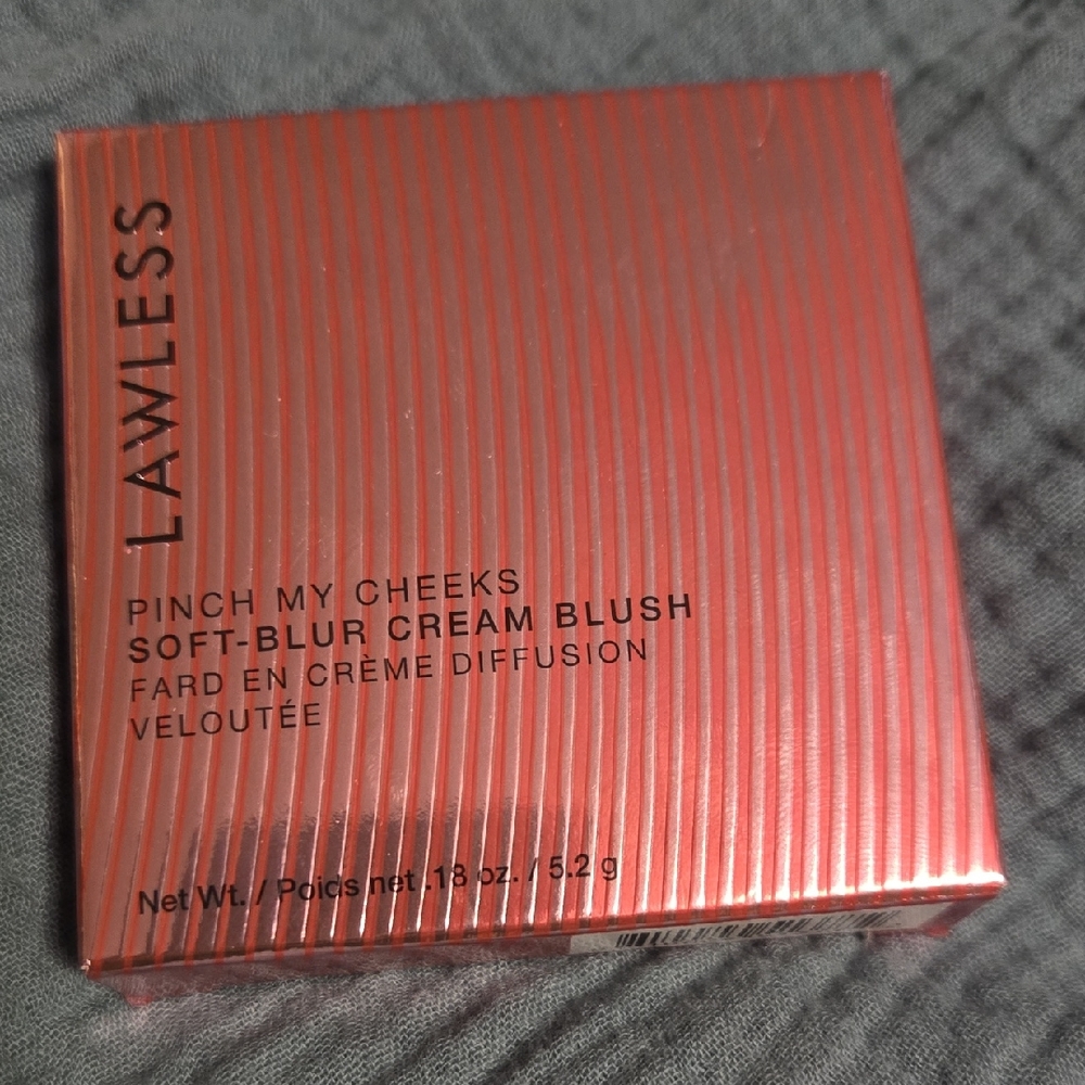 LAWLESS Pinch My Cheeks Soft-Blur Cream Blush in Red Packaging